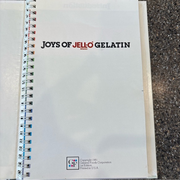 Joys of Jell-O Brand Gelatin Cookbook 1981 General Foods 1st Edition Spiral - Picture 2 of 8